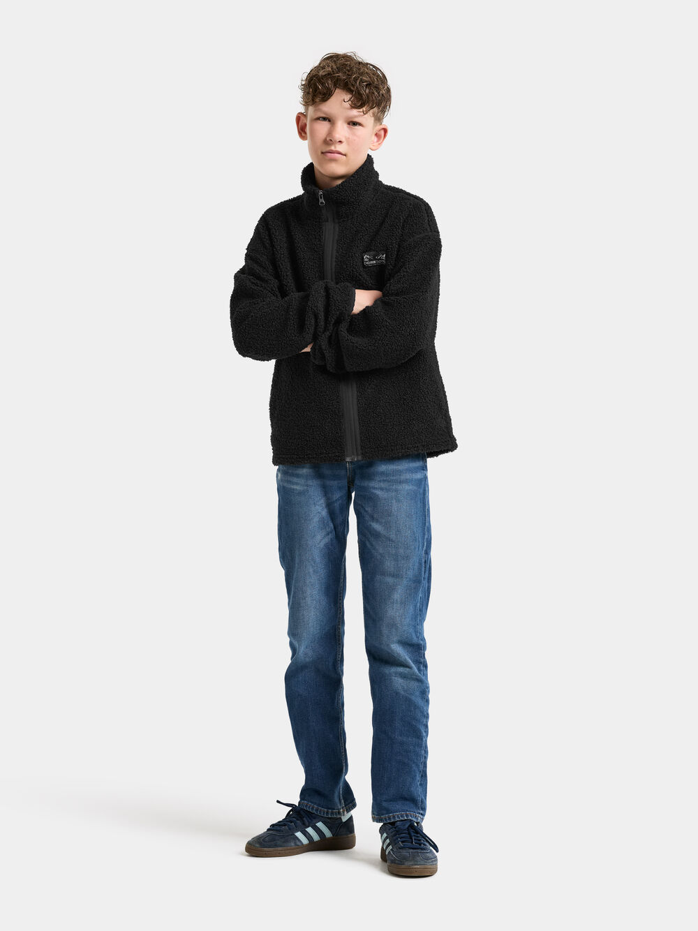 Zir Kids' Full-Zip Black