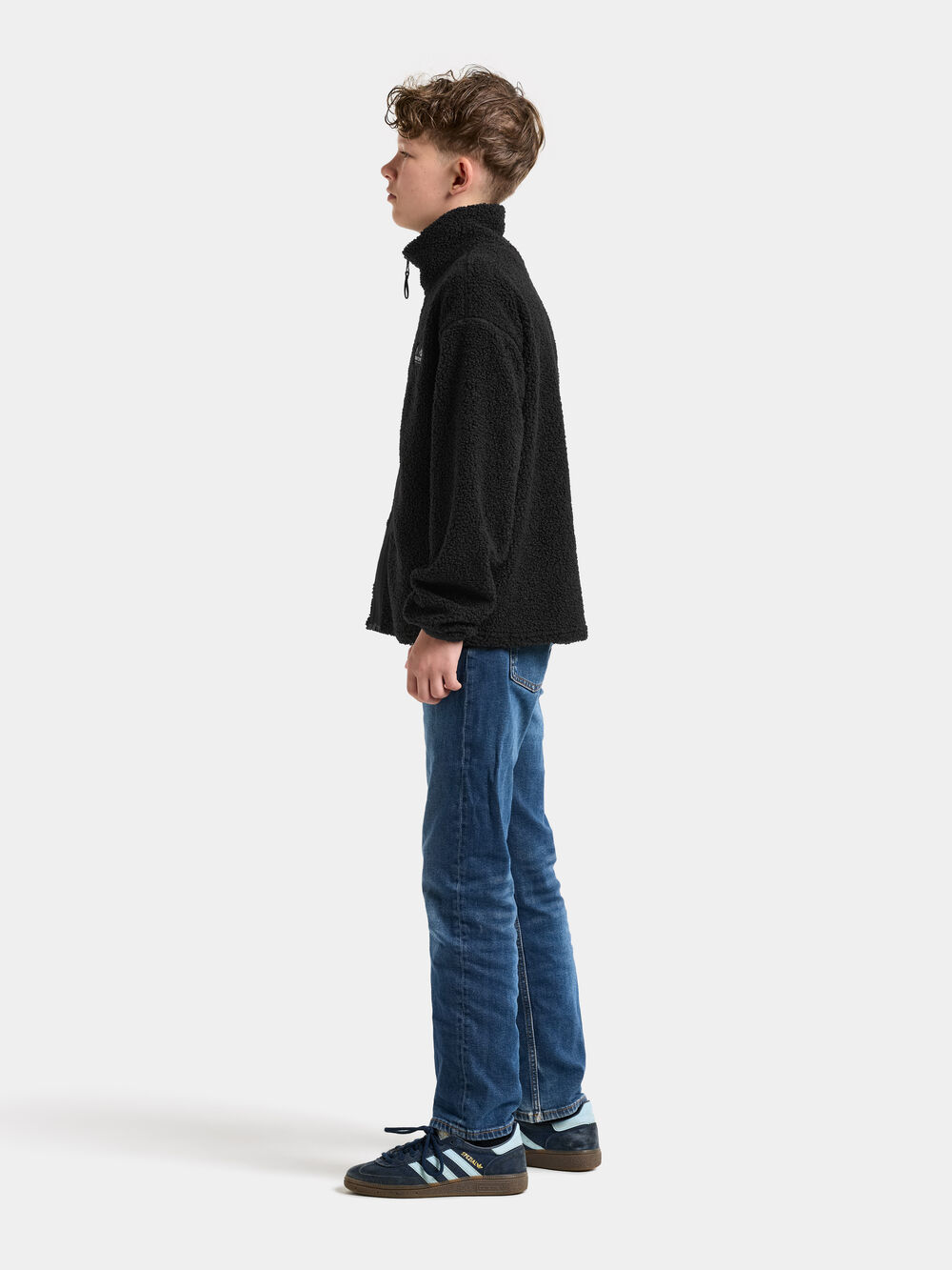 Zir Kids' Full-Zip Black