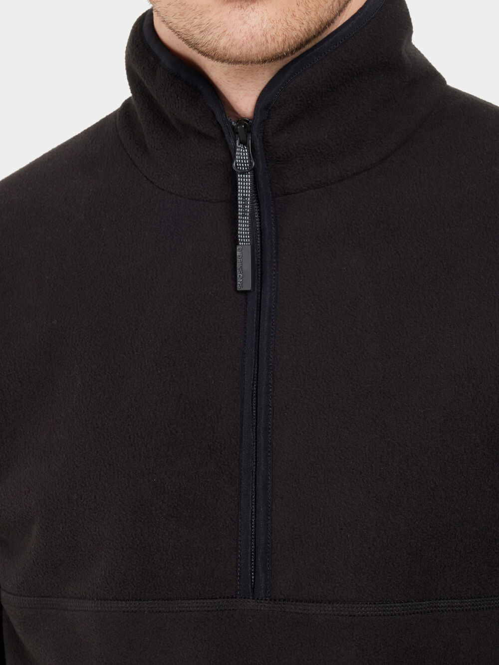 Hannes Windproof Half-Zip Black