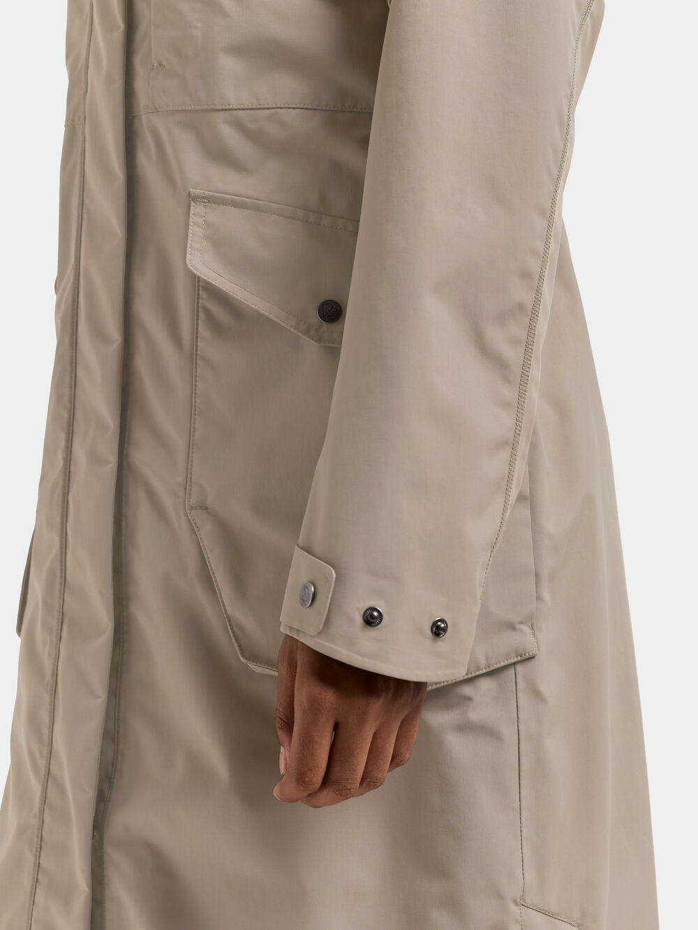 Louise Parka Long Ash Brown