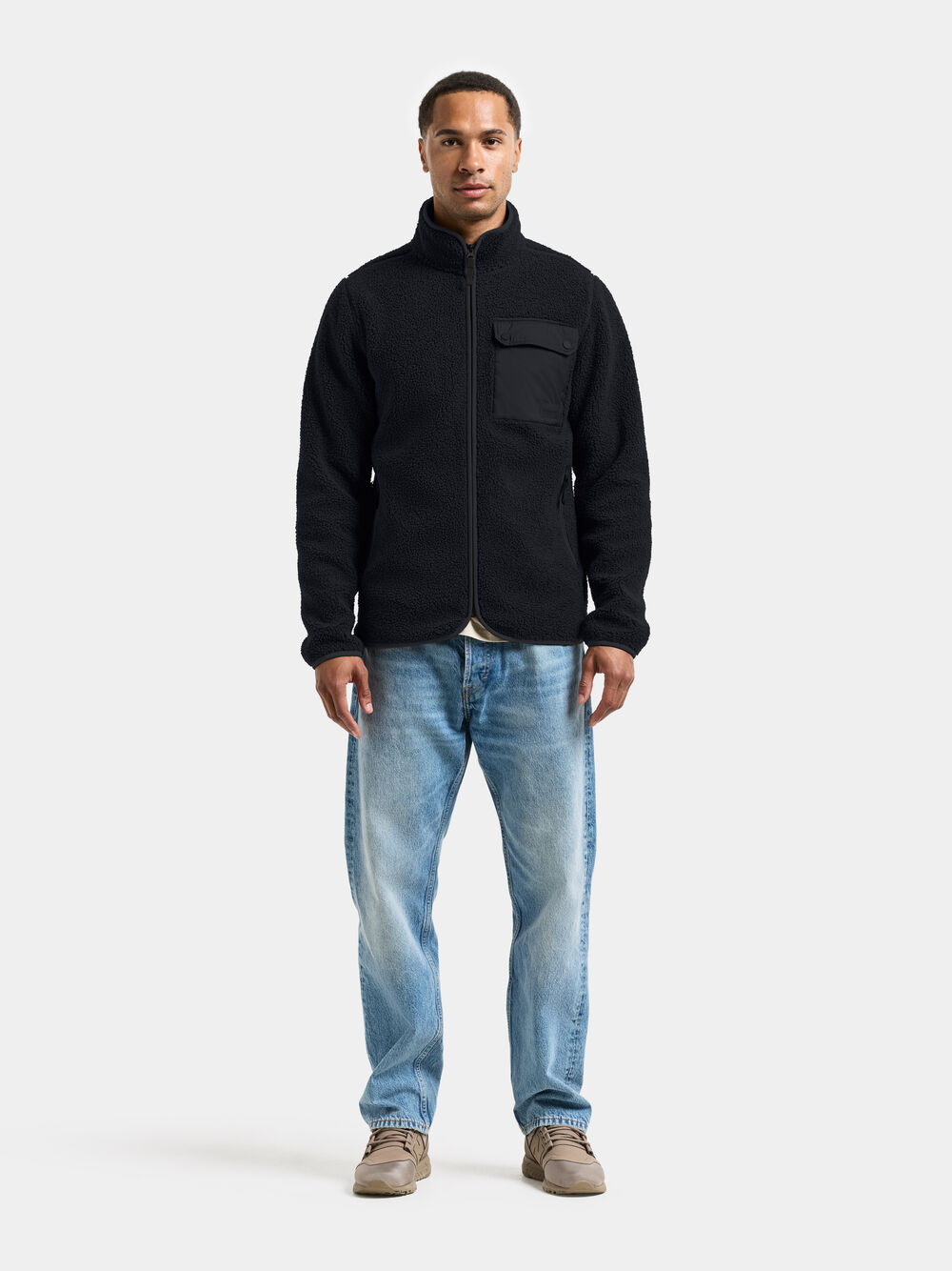 Peter Full-Zip Black