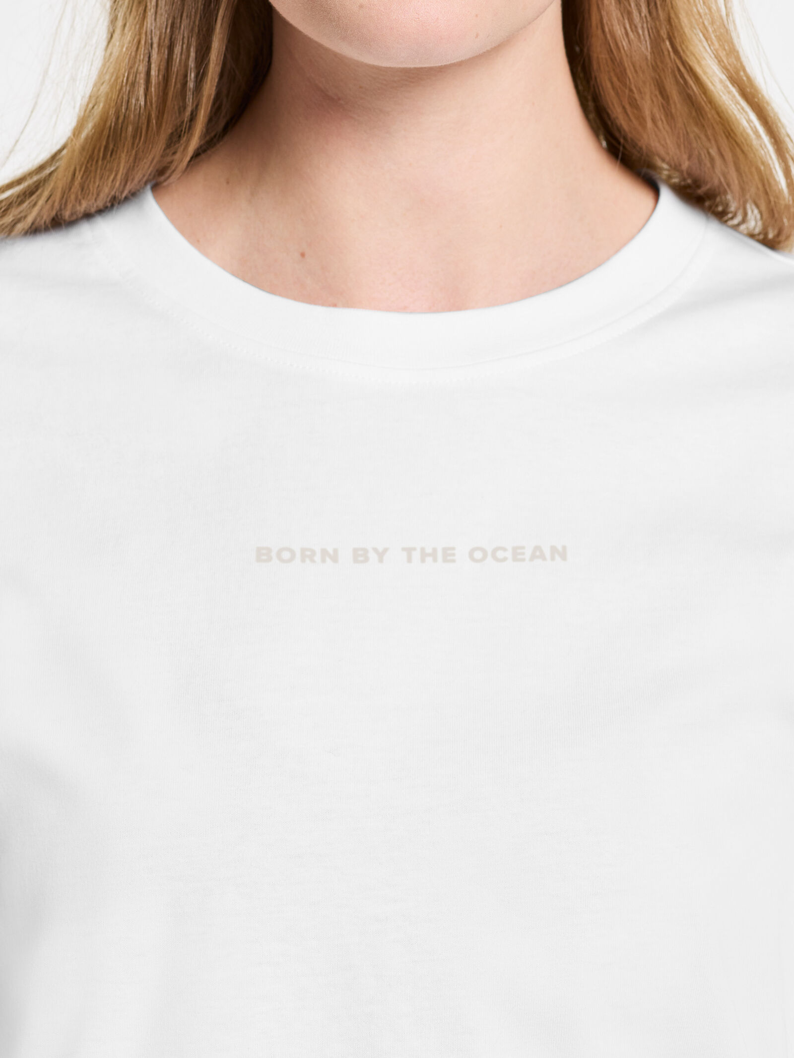 Ingarö T-Shirt Printed Snow white
