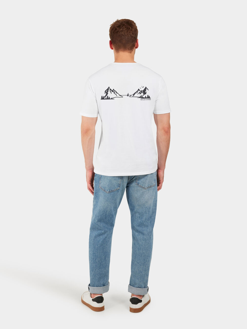 Harald T-shirt Landscape Snow white