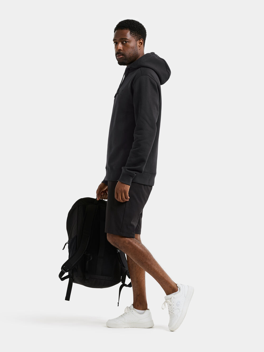 Ven Men's Hoodie Embroidery Black