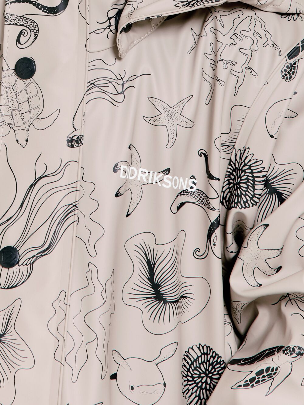 Jojo Kid's Printed Jacket Ocean Beach Beige
