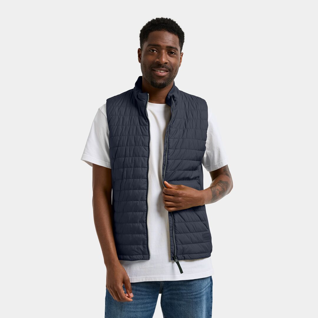 Didriksons Ubbe Vattert Vest for Menn, Dark Night Blue, XXL - Didriksons