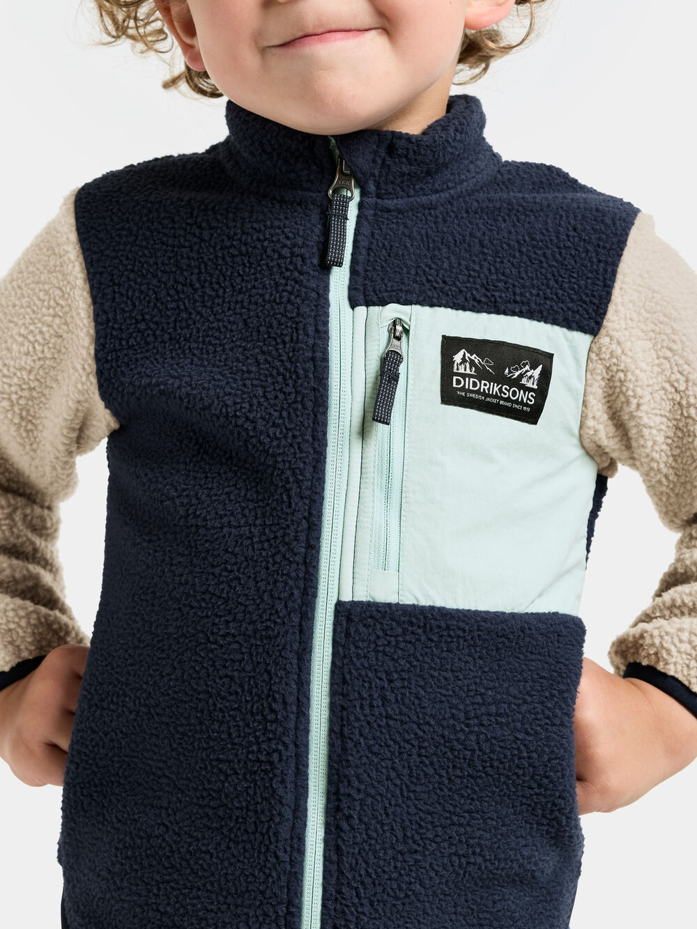 Anten Kids' Full-Zip Ocean Mint