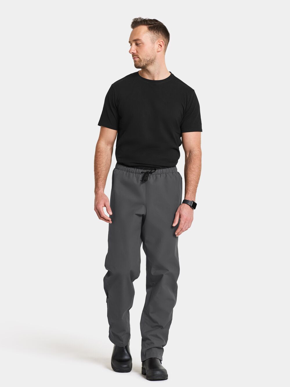 Grit Unisex Rain Pants Coal black