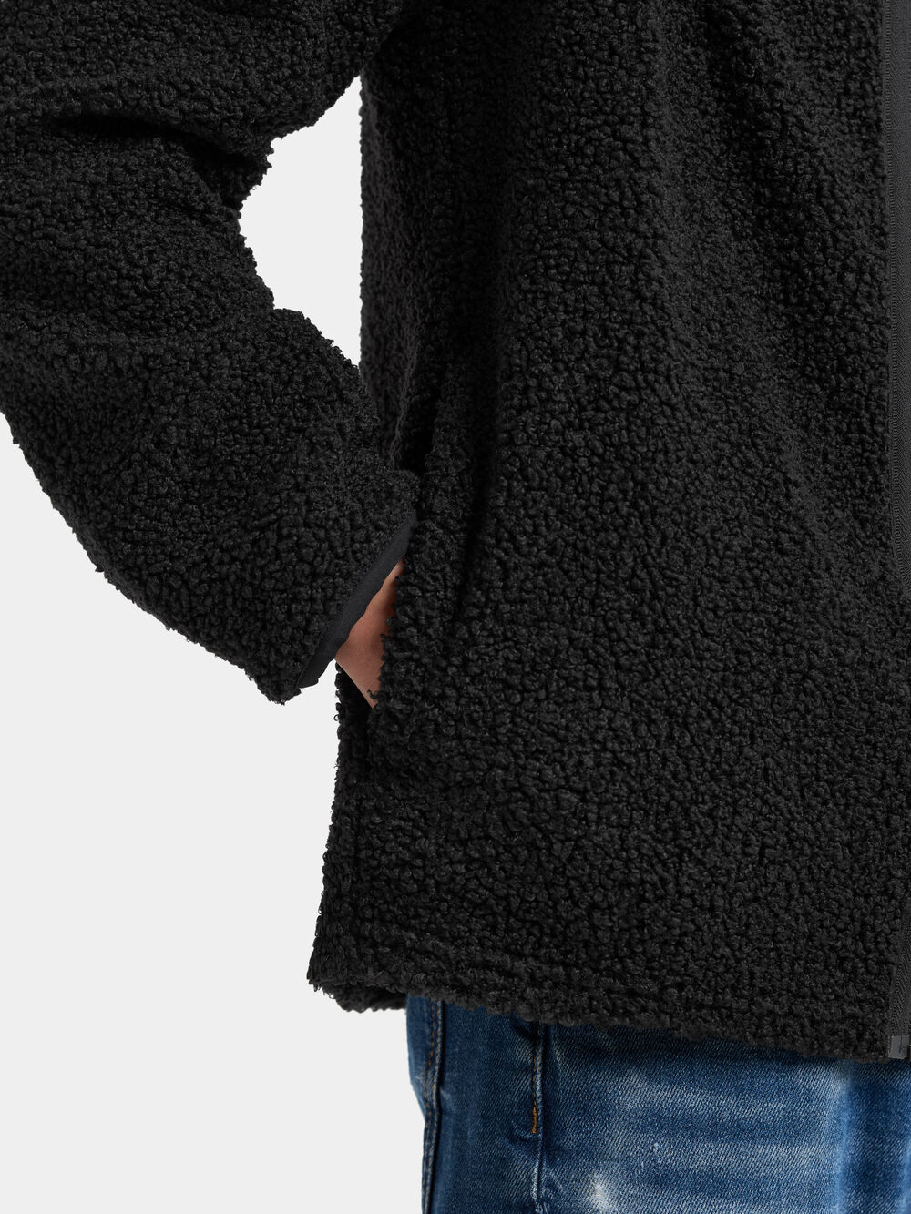 Zir Kids' Full-Zip Black