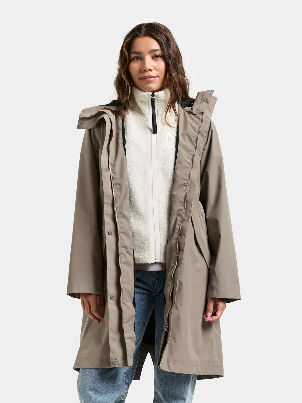 Elina Parka Ash Brown