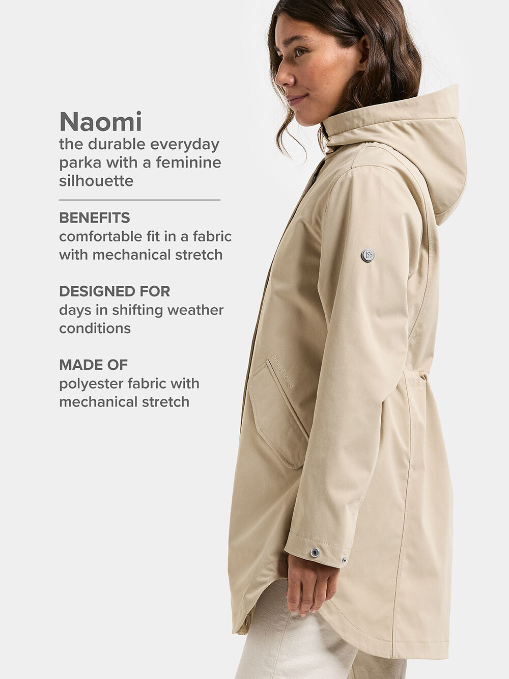 Naomi Parka Clay Beige