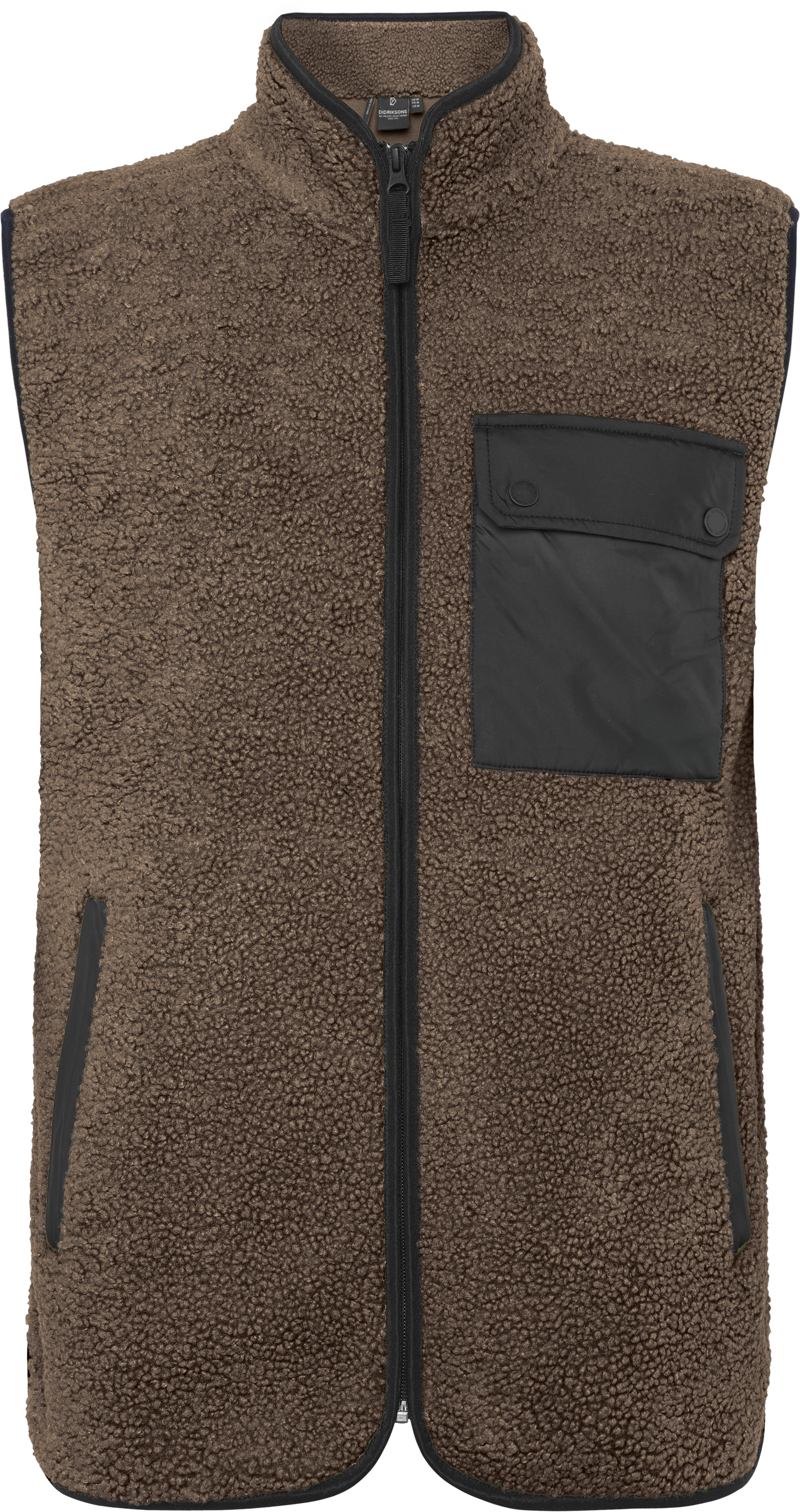 Rasmus Vest Dark Mocha | Didriksons