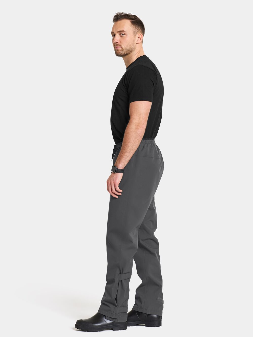 Grit Unisex Rain Pants Coal black