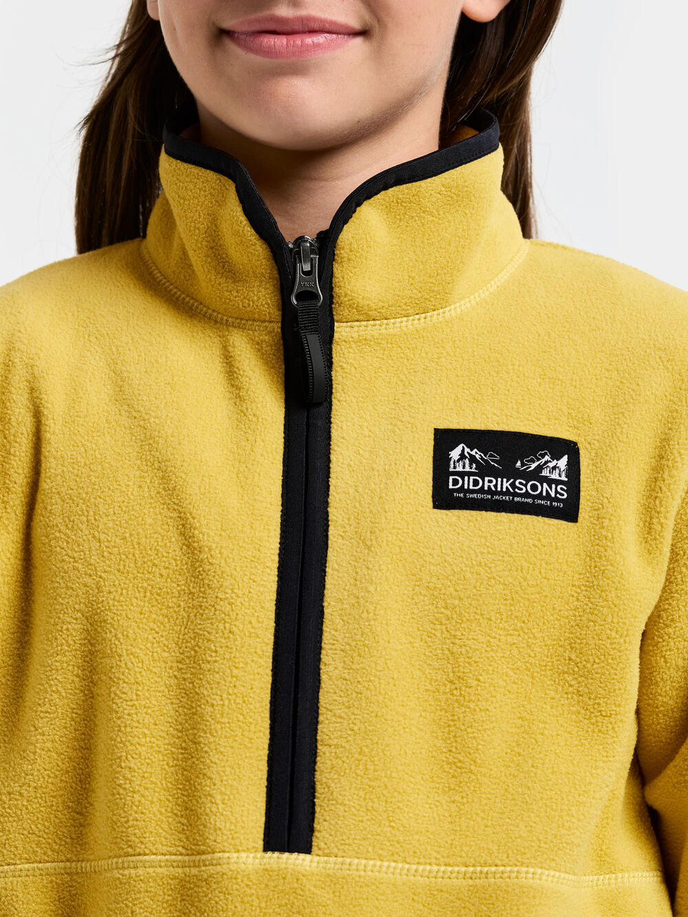 Rubi Kids' Half-Zip Yellow Pollen