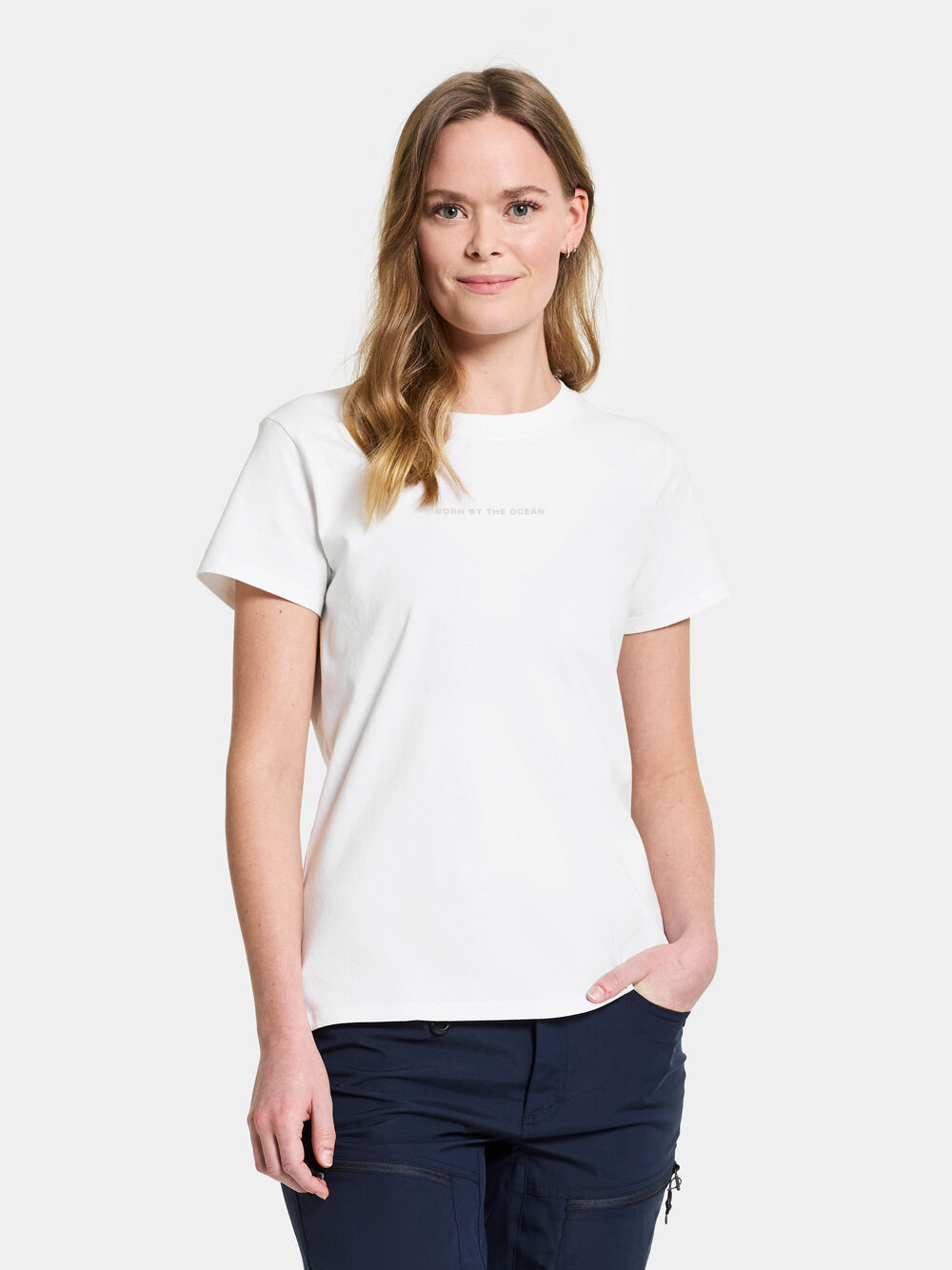 Ingarö T-Shirt Printed Snow white