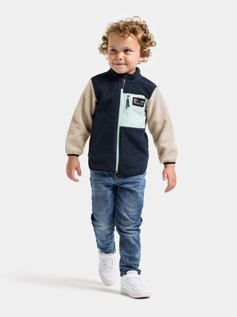 Anten Kids' Full-Zip Ocean Mint