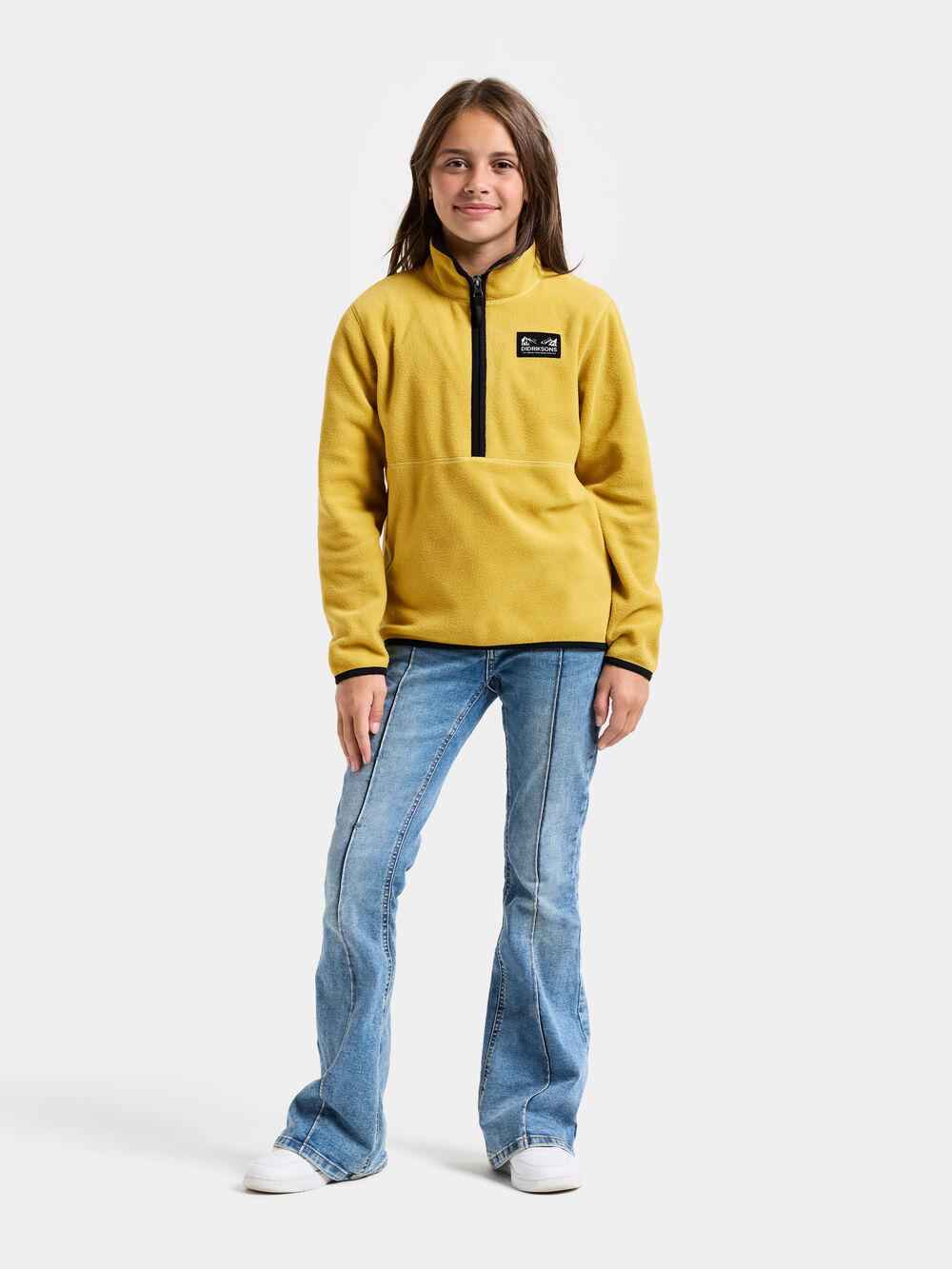 Rubi Kids' Half-Zip Yellow Pollen