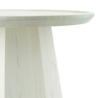 Pine Sidebord Ø45 cm Light Green