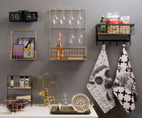 No Case Flip Wall/Table Clock Black