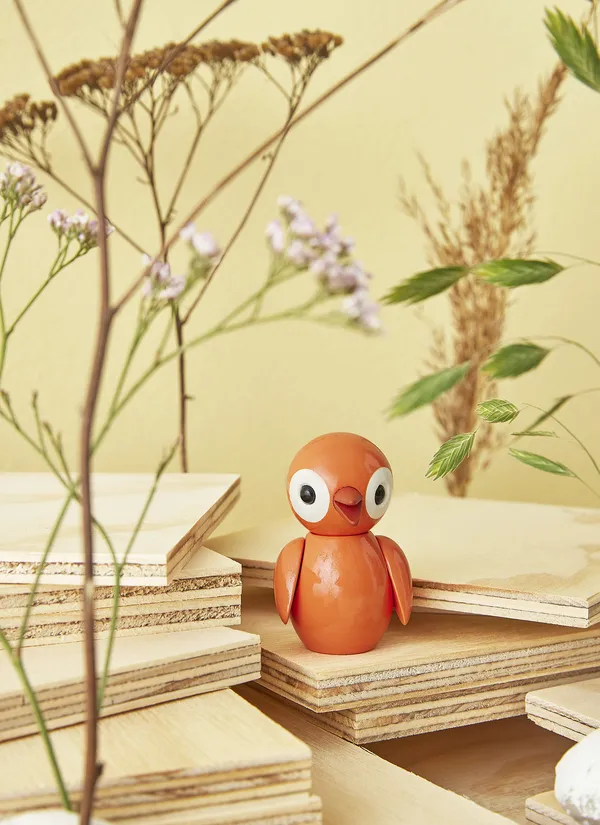 Grateful Spring Bird Puuhahmo 65 cm Oranssi