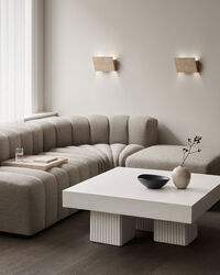 Gear Coffee Table 100x100 cm Chalk