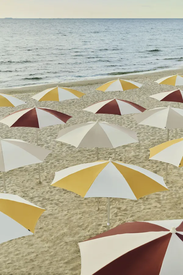 Terrazza Parasol Octagon Off-white / Burgundy