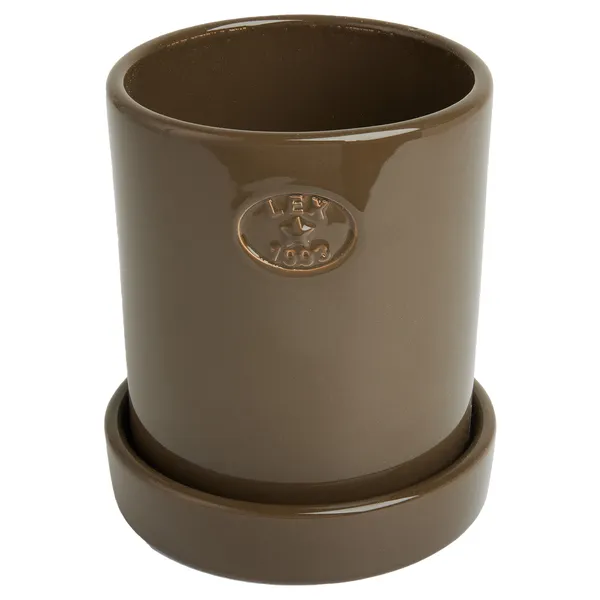 Kruka Med Fat H18 cm Taupe