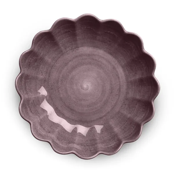 Oyster Skål 31 cm Plommon