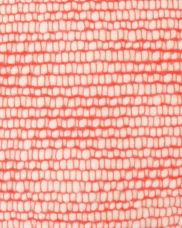 Thread Teppe 140x180 cm Oransje / Hvit
