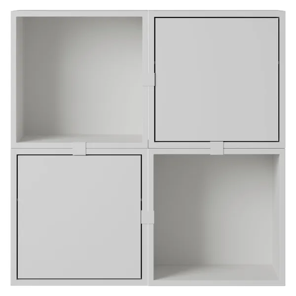 Stacked Configuration 4 Vægopbevaring Grå