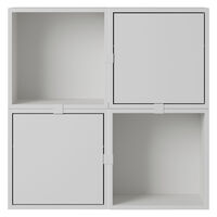 Stacked Configuration 4 Vægopbevaring Grå