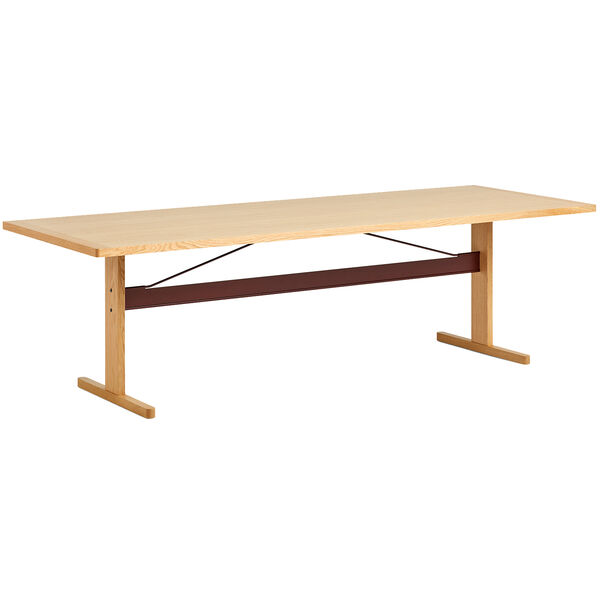 Passerelle Bord 95x260 cm Lakkert Eik / Vinrød