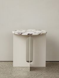 Androgyne Sidebord Elfenbenshvidt / Viola Marmor