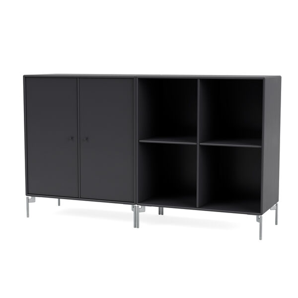 Pair Sidebord Antracitgråt