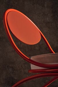 Copacabana Loungestol Oransje / Leslie Stripe 040
