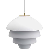 Valencia Pendant Ø18 Flat White / Brass