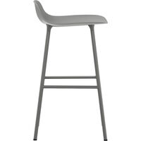 Form Barstol 65cm Grå/Stål