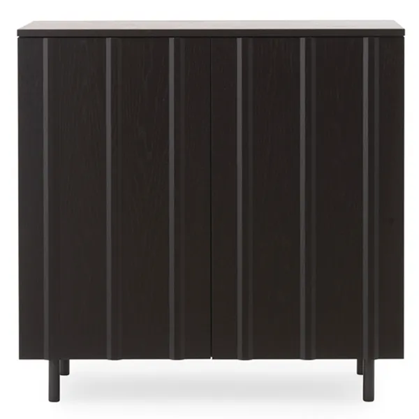 Rib Cabinet Skåp Ek Svart