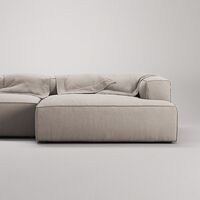 Grand Kolmipaikkainen Sohva leposohva Oikea Sandshell Beige