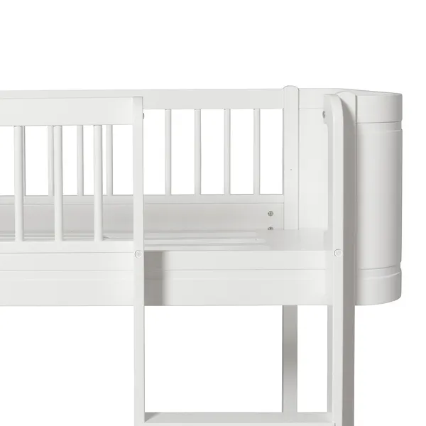 Wood Mini+ Låg Loft Säng Vit