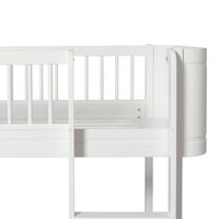 Wood Mini+ Låg Loft Säng Vit