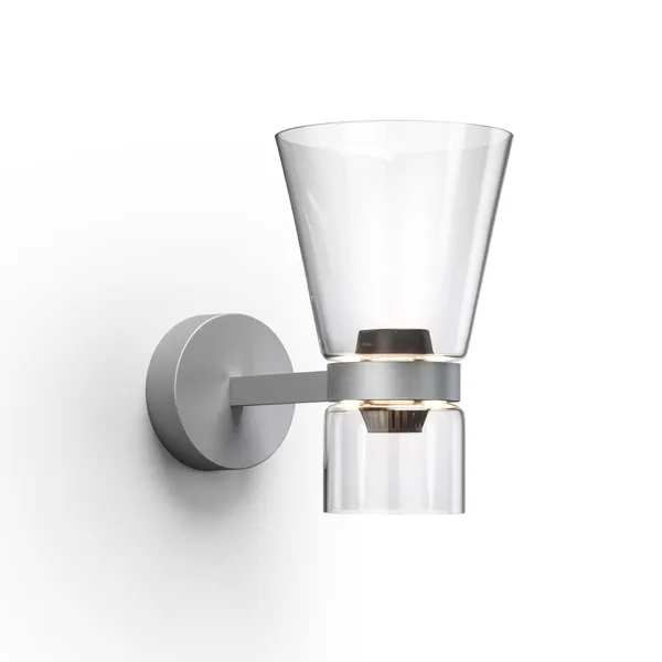 Nocturne Wall Lamp Cone Silver