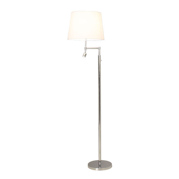 Orlando Gulvlampe Krom/Hvit