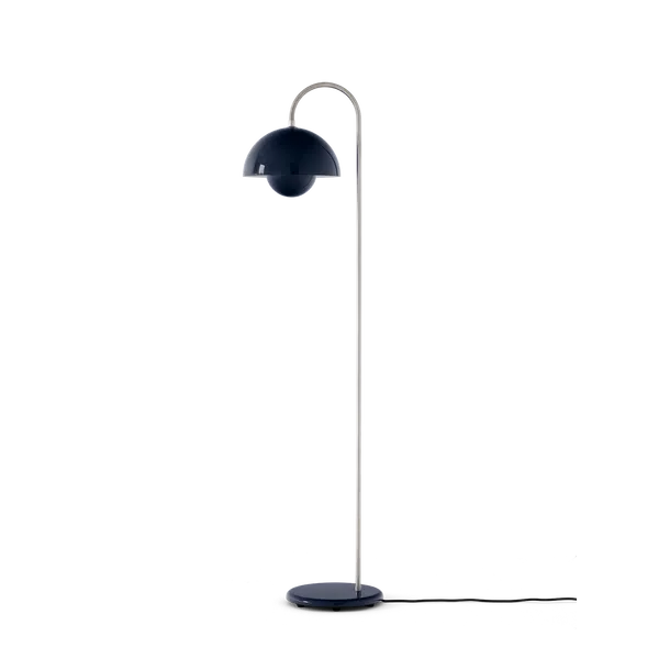 Flowerpot VP12 Gulvlampe Steel Blue
