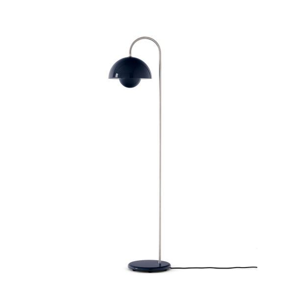 Flowerpot VP12 Gulvlampe Steel Blue