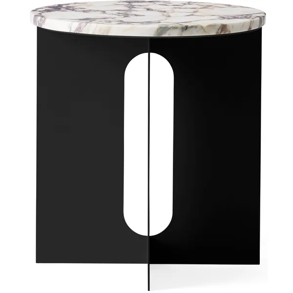 Androgyne Sidebord Svart / Viola Marmor