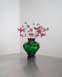 Ammonit Vase 30 cm Grøn