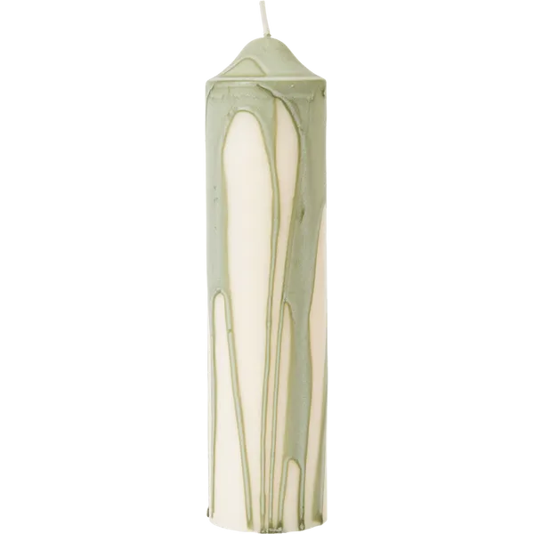 Dryp Bloklys 20 cm Tea Green