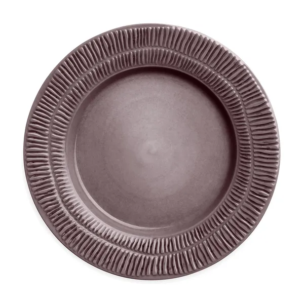 Stripes Tallerken 28 cm Plomme