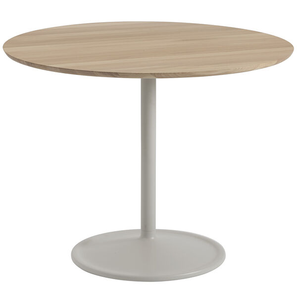Soft Bord Ø95x73 cm Massiv Eg / Gråt